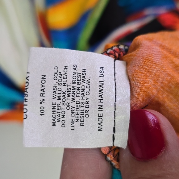 Jams World Floral Hawaiian Ci Ci Midi Dress Mystere Womens Size S - Picture 9 of 9